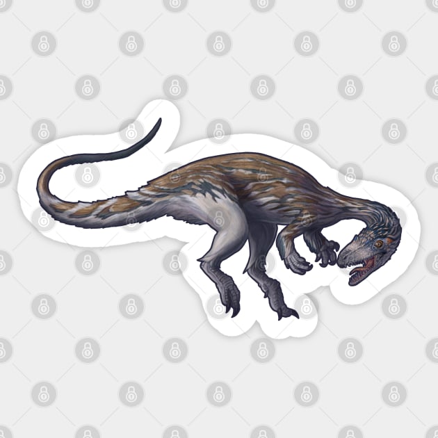 Coelophysis bauri Sticker by CoffeeBlack